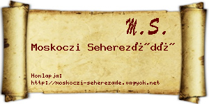 Moskoczi Seherezádé névjegykártya